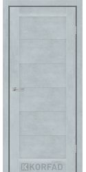 Межкомнатные двери AVALON, PVC Renolit Цемент Світлий глухе